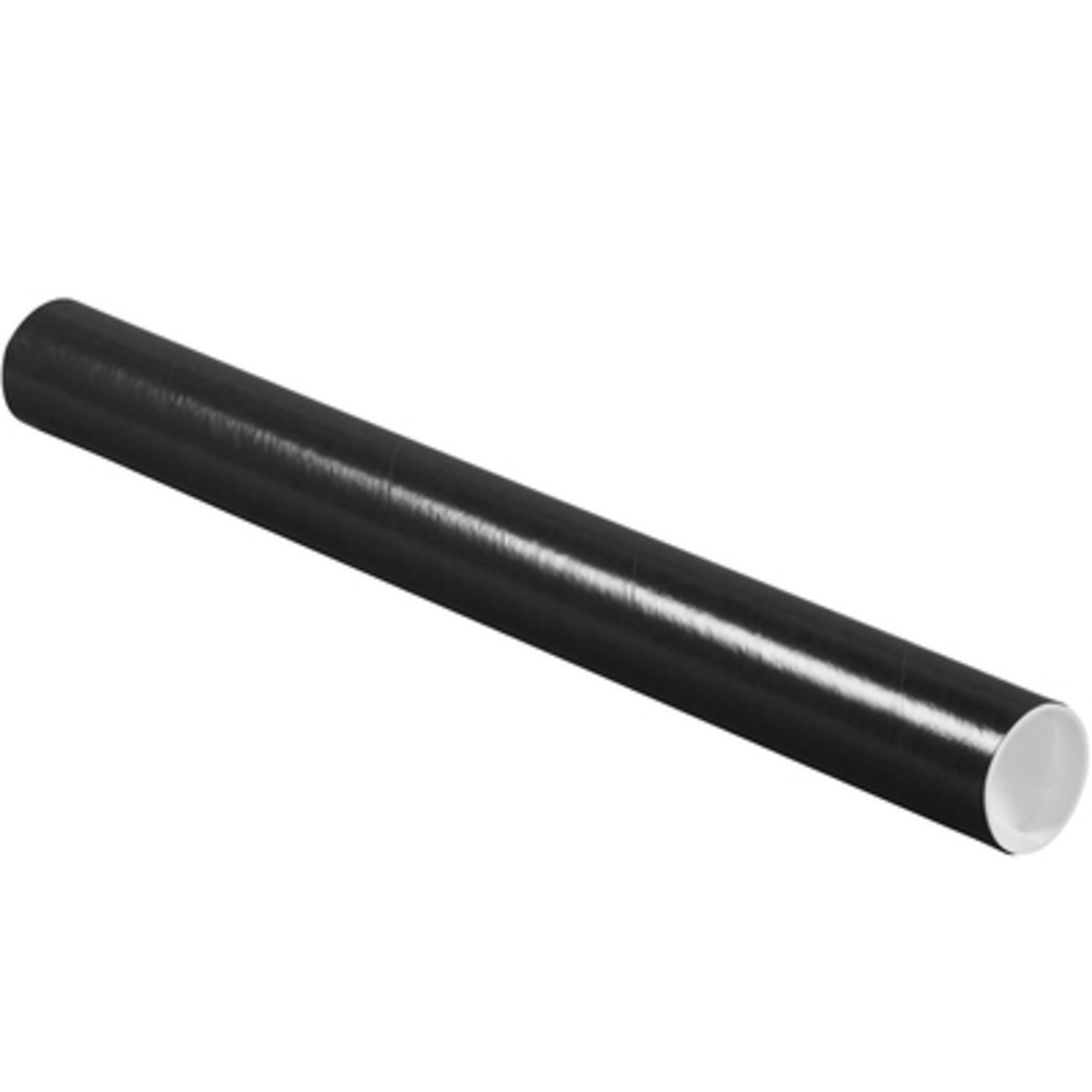 2 x 20in. Bla. Tub. with Caps 50/CS, Model# P2020BL